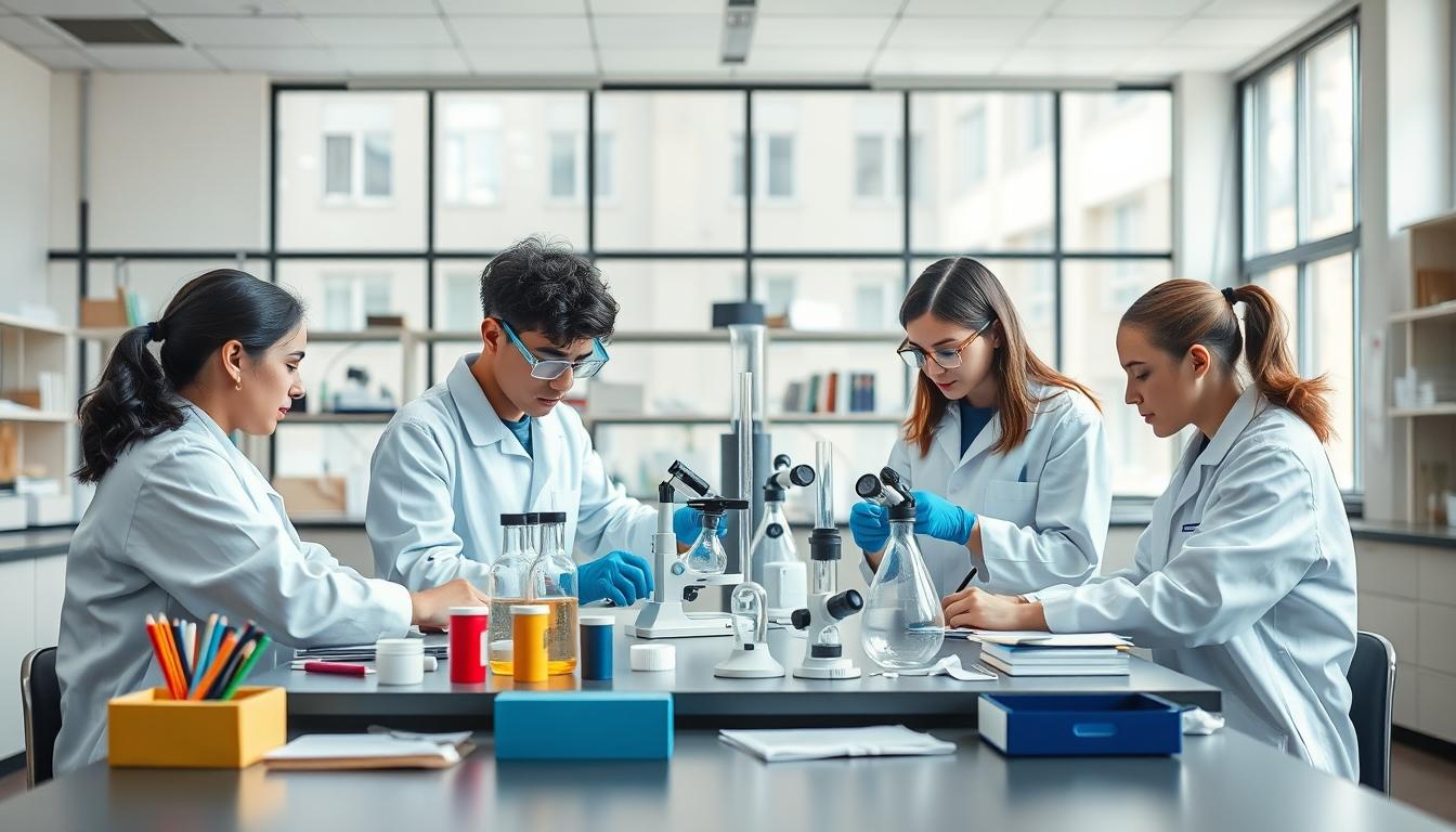 Contemporary university campus for students